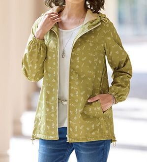 BELLUNA（ベルーナ）の「はっ水！裏あったか素材プリントパーカー（バッグ付）（ブルゾン）」｜詳細画像