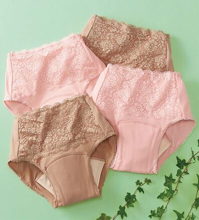 「【４枚組】深ばきたっぷり安心なショーツ（安心ショーツ）」