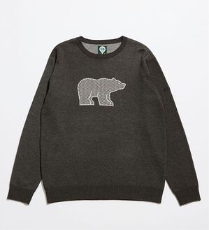 「＜ゴールデンベア＞ベアニット（メンズシャツ）」｜グレー