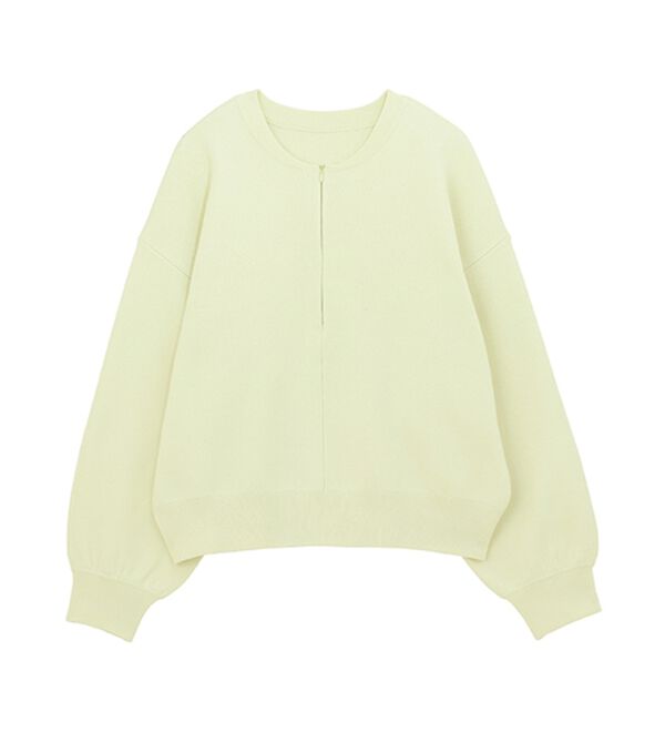 RANAN（ラナン）の「ハーフジップスウェットライクニット（ニット・セーター）」｜詳細画像