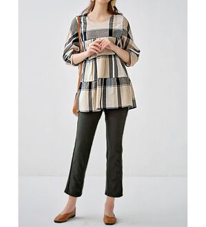 BELLUNA（ベルーナ）の「＜ＲＩＺＡＰ＞履くだけスタイルアップ！神フレアーパンツ（フルレングスパンツ）」｜黒