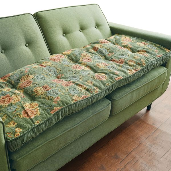 ゴブラン調？リバーシブルラグ ソファカバー ベッドカバー 約 200