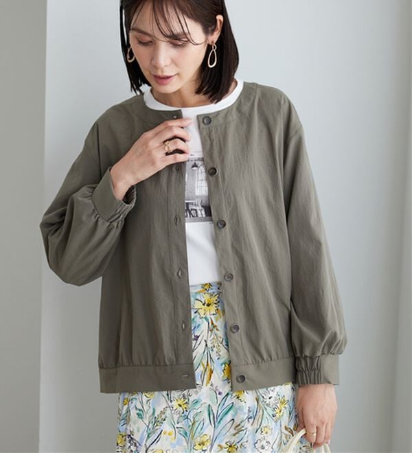 BELLUNA（ベルーナ）の「ビンテージ調ボタンデザインブルゾン（その他ジャケット）」｜詳細画像