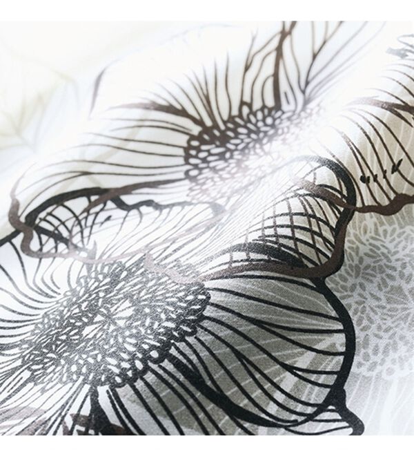 ルフラン（ルフラン）の「モノトーン花柄プリントブラウスジャケット（シャツ）」｜詳細画像