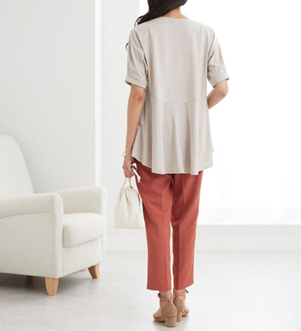 BELLUNA（ベルーナ）の「バックフレアーパフ袖プルオーバー（カットソー）」｜詳細画像