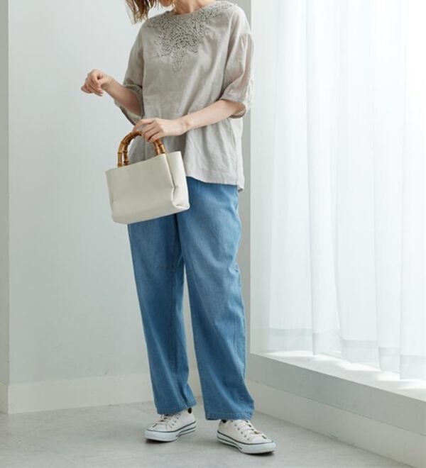 BELLUNA（ベルーナ）の「華やかモチーフレースデザインブラウス（ブラウス）」｜詳細画像