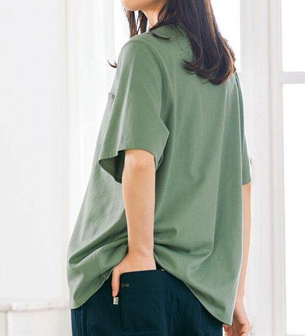 ルフラン（ルフラン）の「＜ｆｕ－ｕ＞日本製　綿１００％ステッチプルオーバー（カットソー）」｜モスミント