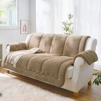 「吸湿発熱・蓄熱機能付シープ調あったかソファカバー（ソファーカバー）」