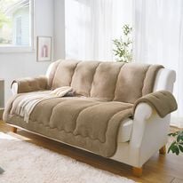 「吸湿発熱・蓄熱機能付シープ調あったかソファカバー（ソファーカバー）」