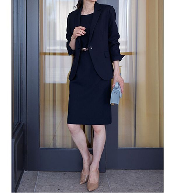 RANAN（ラナン）の「洗える！ベルト付タイトワンピース（その他ワンピース）」｜詳細画像