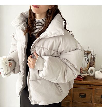 GeeRA（ジーラ）の「スタンドカラーフェイクダウンジャケット（ダウンコート・ジャケット・ベスト）」