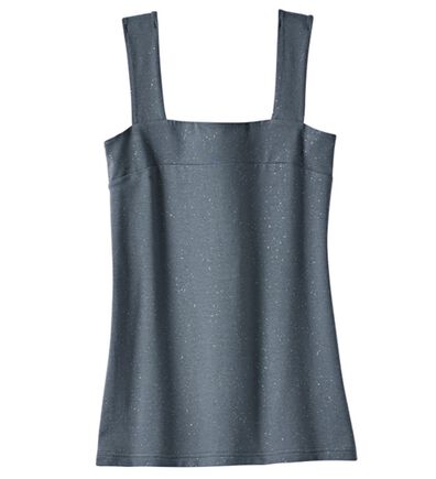 YU'NOW（ユナウ）の「【抗菌防臭】ブラ紐隠しのラメプリントキャミソール（肌着・インナーウェア）」