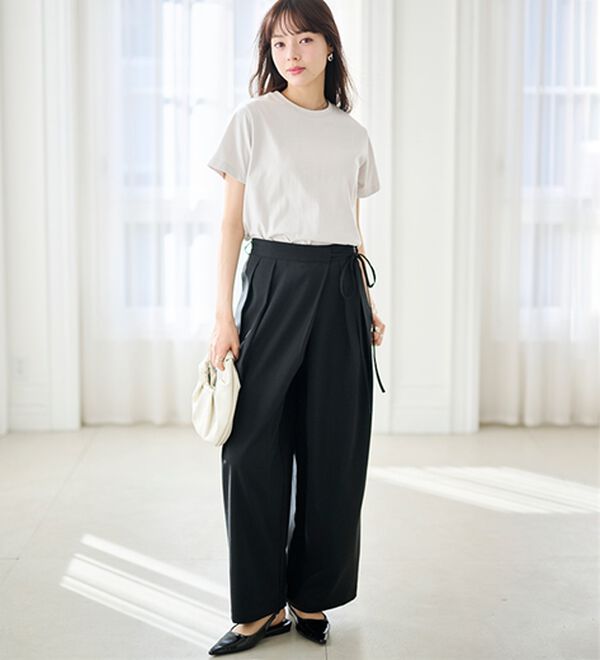 RANAN（ラナン）の「【5つの機能付】ひんやり着回し抜群ベーシックＴシャツ＜選べる着丈＞（Tシャツ）」｜詳細画像