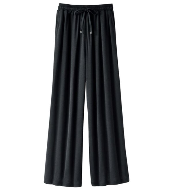 BELLUNA（ベルーナ）の「涼感さらさらスラブ調ワイドパンツ（ワイドパンツ・ガウチョ）」｜詳細画像