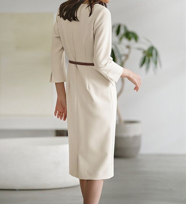 RANAN（ラナン）の「洗える！ベルト付タイトワンピース（その他ワンピース）」｜詳細画像