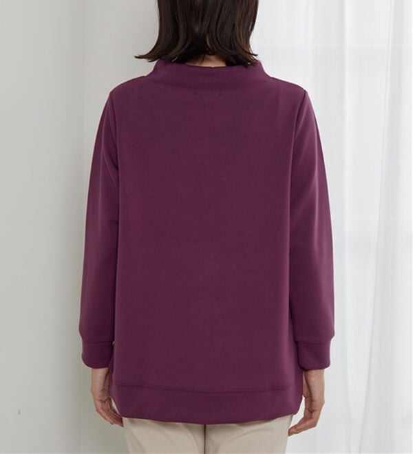 BELLUNA（ベルーナ）の「【新色追加】ワイドネックサイド切替プルオーバー（カットソー）」｜詳細画像