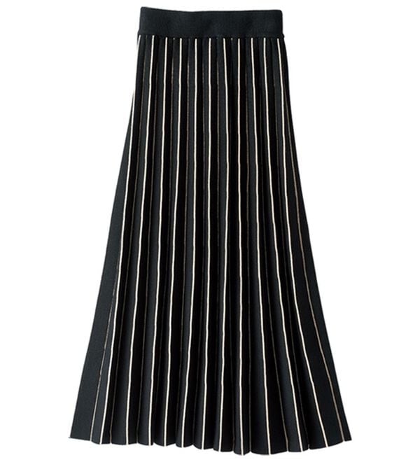 BELLUNA（ベルーナ）の「ジャカードニットプリーツスカート（ロングスカート）」｜詳細画像