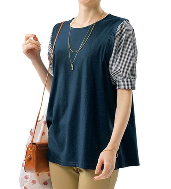 ルフラン（ルフラン）の「【３色組】重ね着風！デザイン違いプルオーバー（カットソー）」｜詳細画像