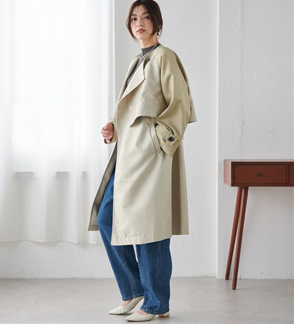 RANAN（ラナン）の「【2点セット】マルチウェイレイヤードコート（ロングコート）」｜詳細画像