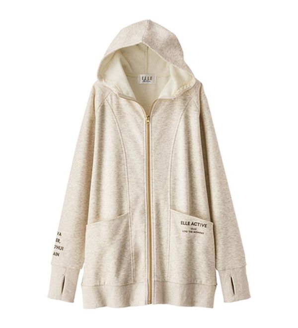 ELLE Active＞ふんわり裏ファーパーカー - ベルーナ