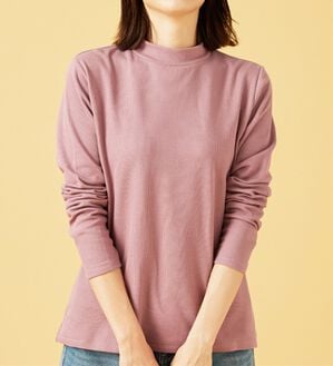 BELLUNA（ベルーナ）の「肌に優しい吸湿発熱ふんわりプルオーバー（カットソー）」｜ピンク