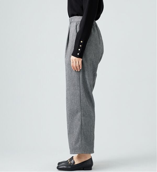 BELLUNA（ベルーナ）の「ウール調ふっくらワイドパンツ（ワイドパンツ・ガウチョ）」｜詳細画像