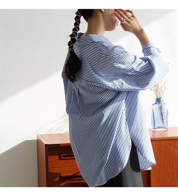 GeeRA（ジーラ）の「アソート柄オーバーサイズシャツ（シャツ）」｜詳細画像