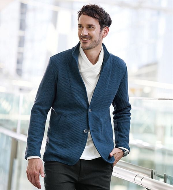 「＜コムルヴァン・オム＞ボリュームネック着映えプルオーバー（メンズニット・セーター）」｜詳細画像