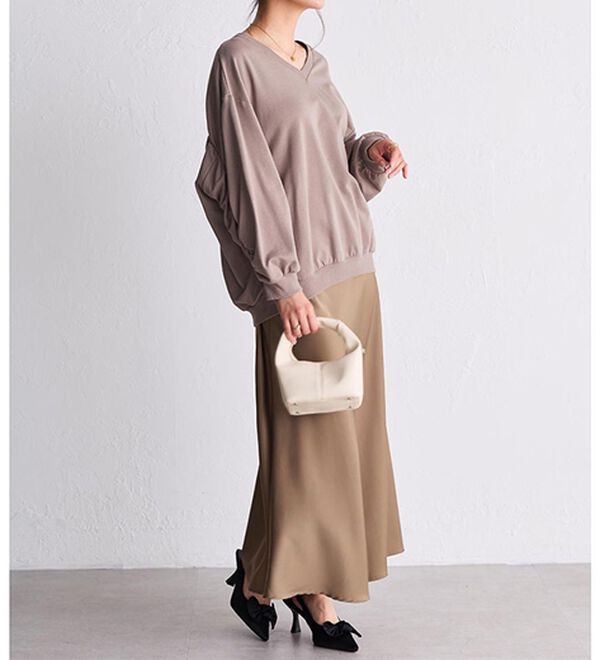 RANAN（ラナン）の「バックギャザーデザインスウェット（カットソー）」｜詳細画像