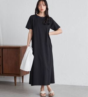 RANAN（ラナン）の「マルチファンクション　ベーシックTワンピース（その他ワンピース）」｜ブラック