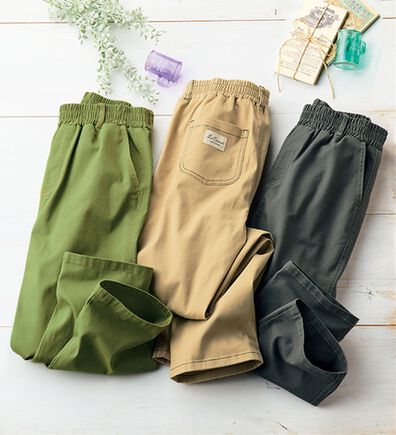 ルフラン（ルフラン）の「ラクばきコットン混パンツ＜ポプル＞（フルレングスパンツ）」