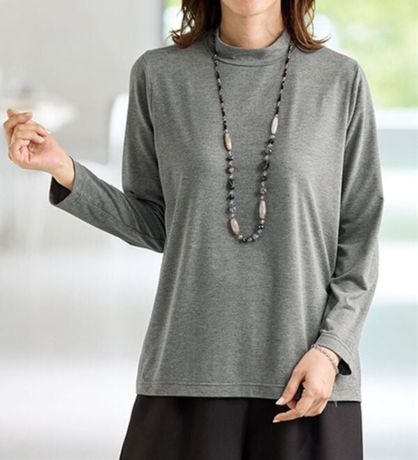 BELLUNA（ベルーナ）の「透かし柄ニットプルオーバーアンサンブル（アンサンブル）」｜詳細画像