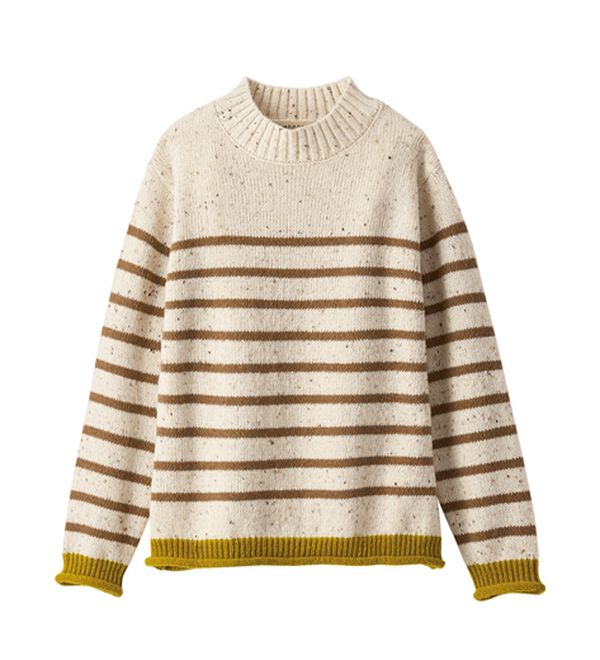 BELLUNA（ベルーナ）の「カラーネップ入り配色ボーダープルオーバー（カットソー）」｜詳細画像