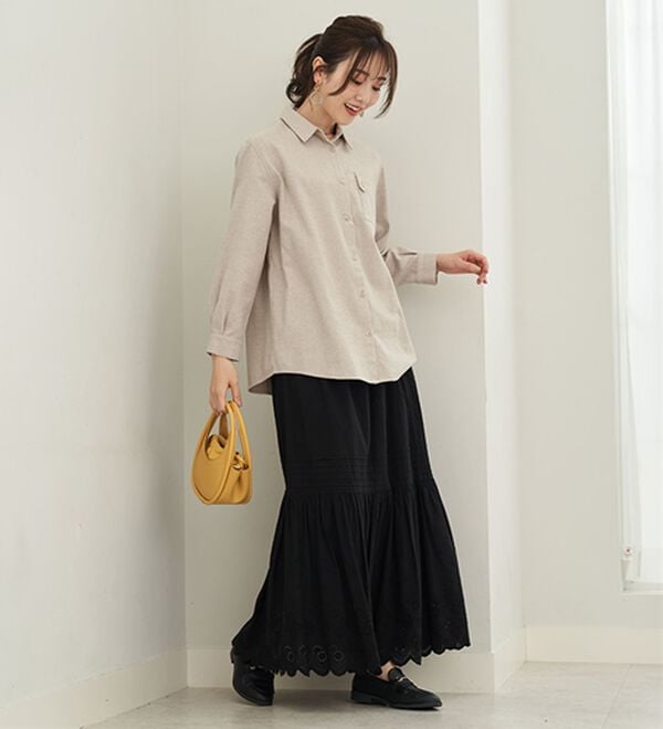 BELLUNA（ベルーナ）の「《ＨｕｇＲｅａｍコットン》ポケットシャツ（シャツ）」｜詳細画像