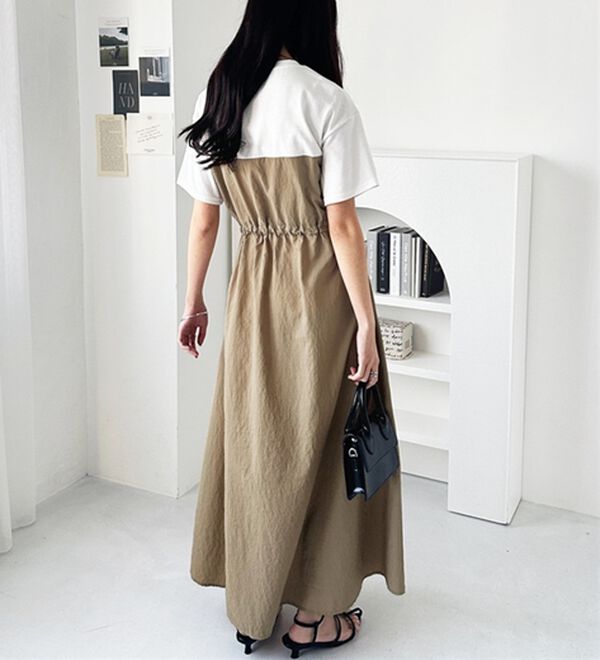 GeeRA（ジーラ）の「ハーフジップビスチェドッキングワンピース（その他ワンピース）」｜詳細画像