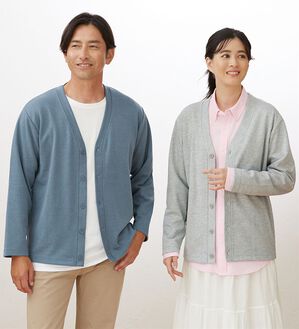 「＜シンプル＆プラス＞毎日活躍！お買得カーディガン（メンズカーディガン）」｜詳細画像