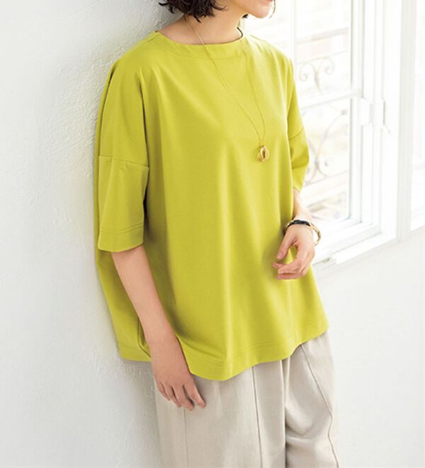 ルフラン（ルフラン）の「【３色組】ほっそり見せが叶うゆったりプルオーバー（カットソー）」｜詳細画像