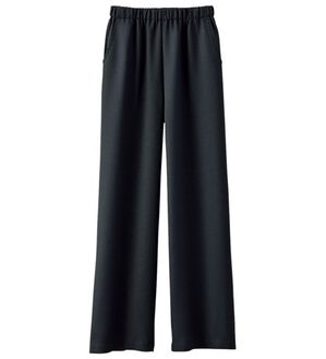 BELLUNA（ベルーナ）の「日本製静電防止ワイドパンツ（ワイドパンツ・ガウチョ）」｜黒