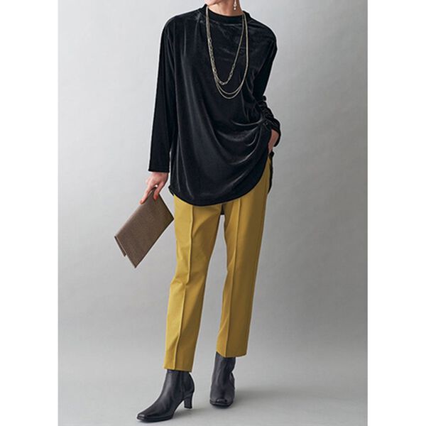 BELLUNA（ベルーナ）の「ベロア素材裾ラウンドチュニック（チュニック）」｜詳細画像