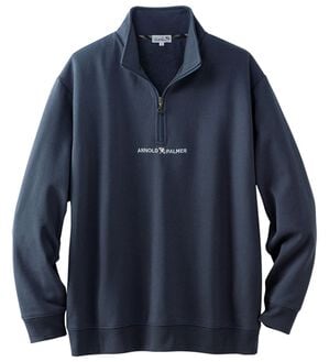 「＜アーノルド　パーマー＞着回し自在！ハーフジップトレーナー（メンズトレーナー）」｜ブルーグレー