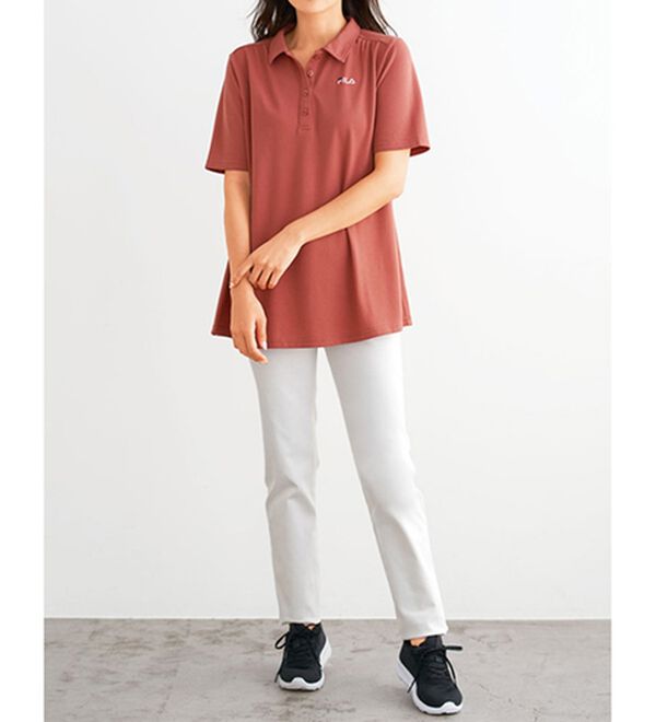 BELLUNA（ベルーナ）の「＜ＦＩＬＡ＞ギャザー使いポロチュニック（チュニック）」｜詳細画像