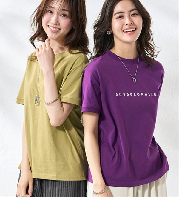 BELLUNA（ベルーナ）の「綿１００％大人顔サマ見えＴシャツ（Tシャツ）」｜詳細画像