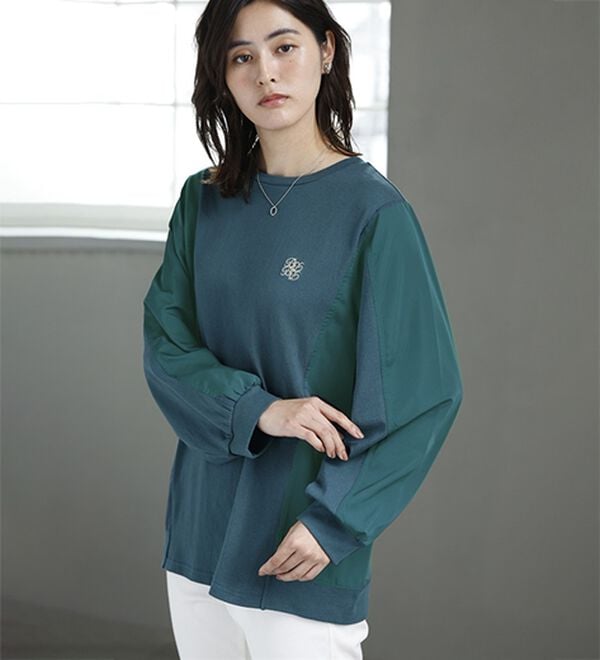 ルフラン（ルフラン）の「毎日が素敵。異素材使いプルオーバー（カットソー）」｜詳細画像