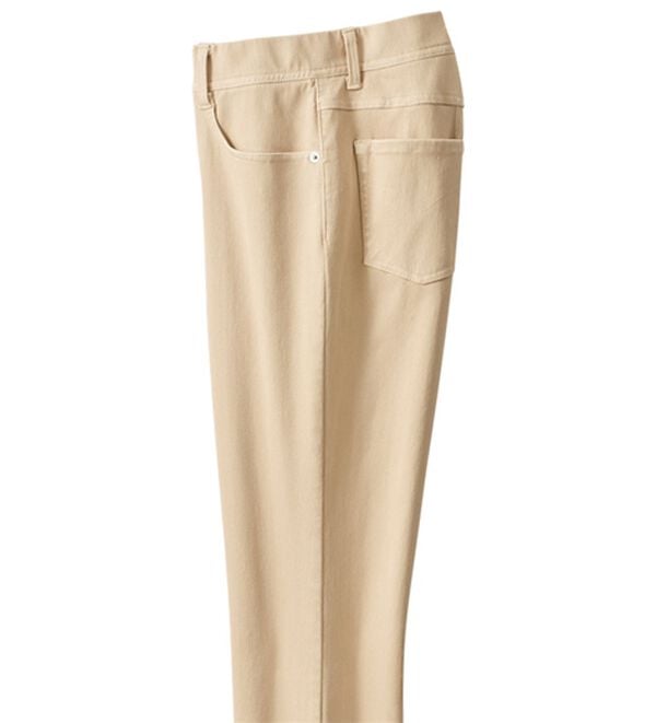 ルフラン（ルフラン）の「楽らく素敵！全方向ストレッチ綿混パンツ（フルレングスパンツ）」｜ベージュ