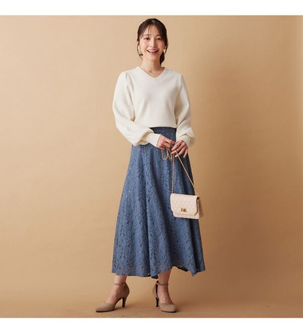 alotta（アロッタ）の「Ｖネックアンジェリーナニット（ニット・セーター）」｜詳細画像