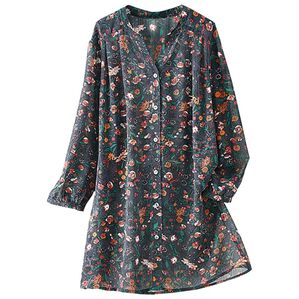 BELLUNA（ベルーナ）の「楊柳素材プリントオーバーブラウス（チュニック）」｜小花柄