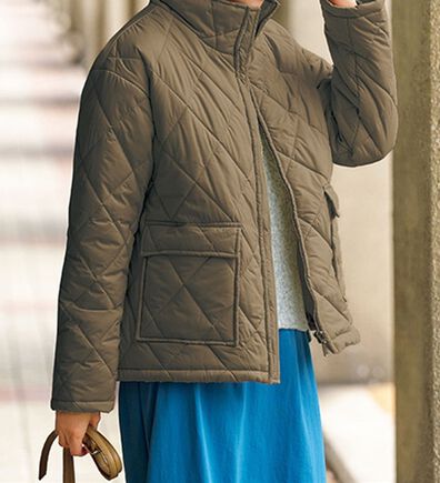 VINNO（ヴィノ）の「ショートパフ中綿コート（ショートコート）」