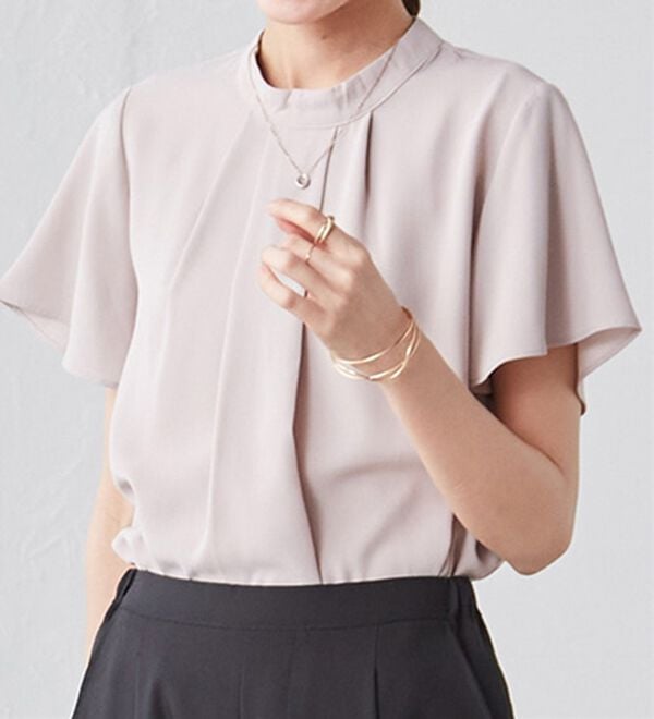 RANAN（ラナン）の「【新色追加】機能付タックデザインブラウス（ブラウス）」｜詳細画像