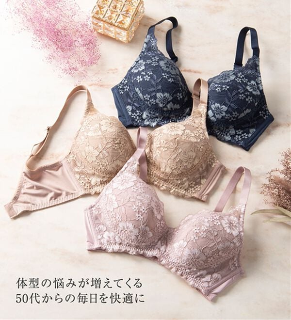 LAVIENNE（ラヴィエンヌ）の「５０代からの３次元設計ブラ【A70～D95】（ブラジャー）」｜詳細画像