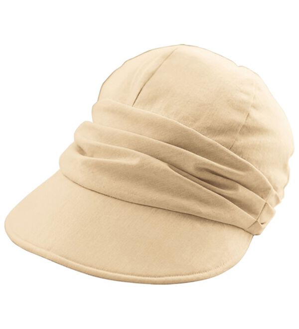 「まるで木陰の涼感ＵＶキャスケット（帽子）」｜ベージュ